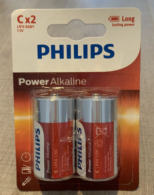 LR14P2B/97 2*C Power Alkaline Battery 7500mAh For Alarm Clock