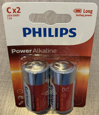 LR14P2B/97 2*C Power Alkaline Battery 7500mAh For Alarm Clock