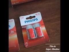 Baterai Alkaline LR14E2B 2C Baterai PHILIPS 7500mAh Tahan Lama