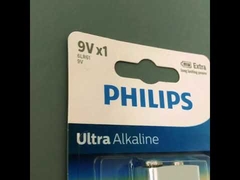 Baterai Alkaline Sehari-hari PHILIPS 9 Volt Untuk Perangkat yang Haus Daya