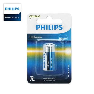 Anti Scald CR123 Lithium Button Battery PHILIPS Single Pack Minicells